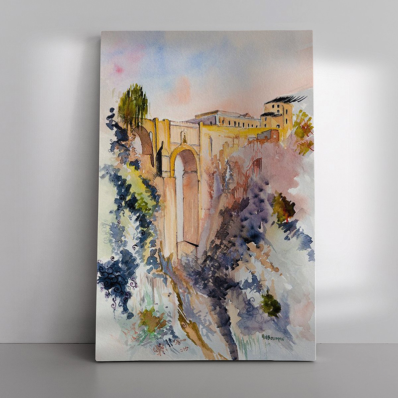 07 Ronda Bridge als Canvas